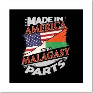 Made In America With Malagasy Parts - Gift for Malagasy From Madagascar Posters and Art